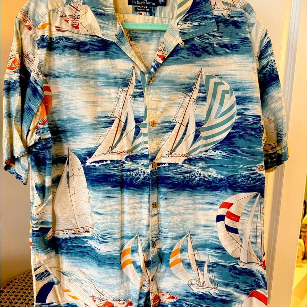 Ralph Lauren Casual camp shirt NWOT but washed 1X. Looks brand new.